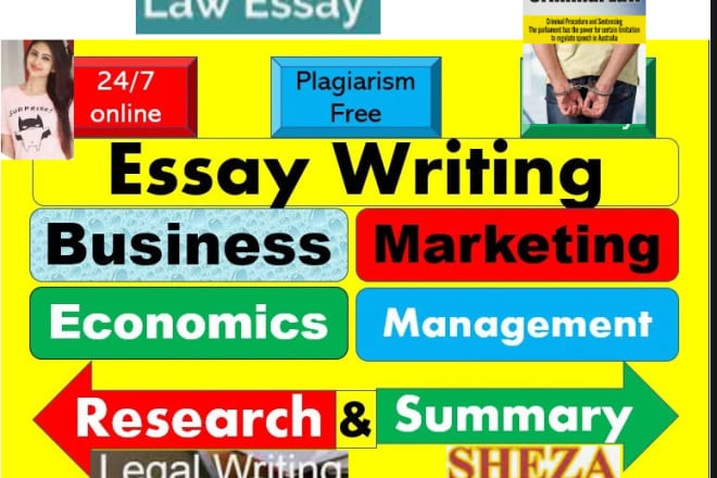 I will write economics, management,business and law essays