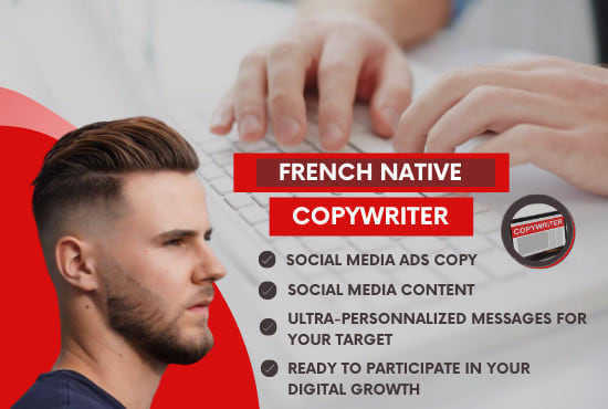 I will write french posts for your social media channels