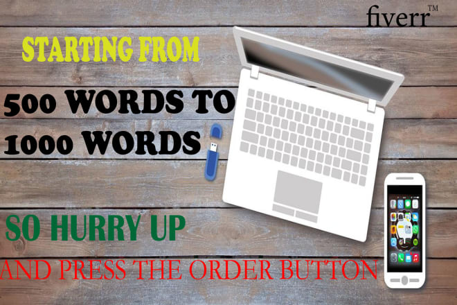I will write SEO optimized articles on any topic