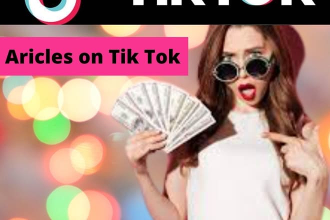 I will write SEO optimized content for tik tok and youtube
