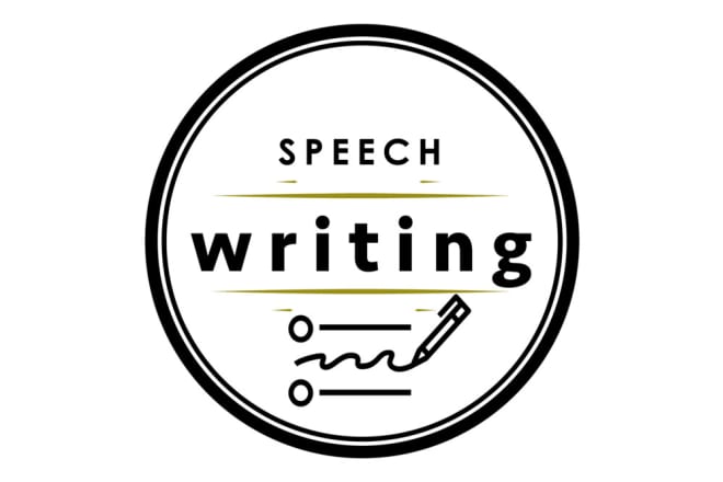 I will write speech on any topic