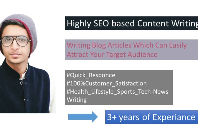 I will write tech,health,lifestyle and fashion blog articles in 24 hrs
