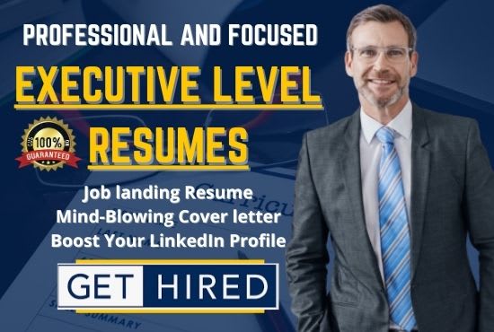 I will write your senior, vp, svp, director, or executive resume