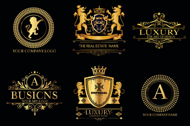 I will design heraldic luxury family crests logo
