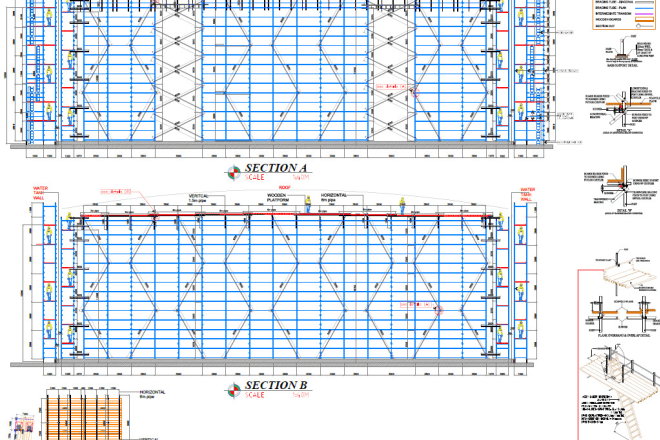 I will do scaffolding design and load calculation sheets