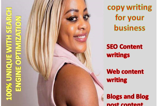 I will do SEO articles, blogs and content writing