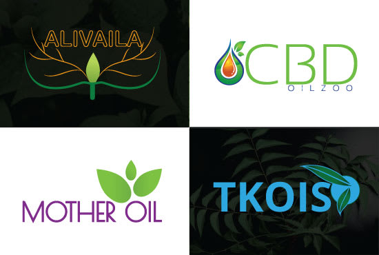 I will do unique cannabis natural hemp cbd oil and medical logo