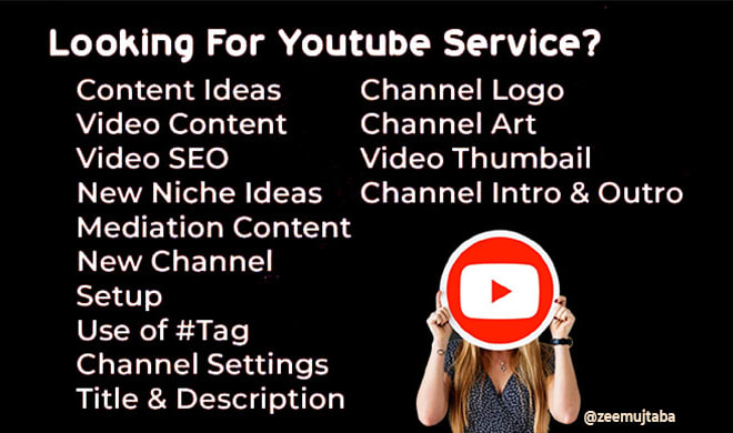 I will youtube content creator and video editing studio