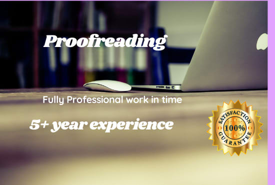 I will be your english proofreader and editor