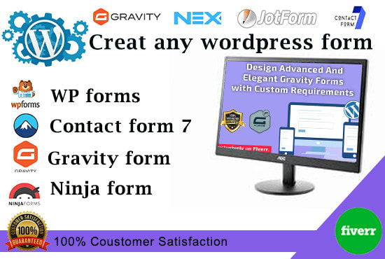 I will create wordpress form, gravity forms, ninja form, wp forms, contact form 7