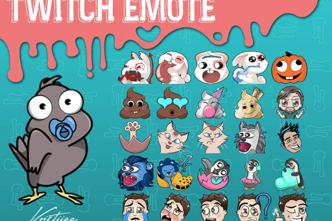 I will draw 1 emote on my style for twitch, youtube, mixer etc