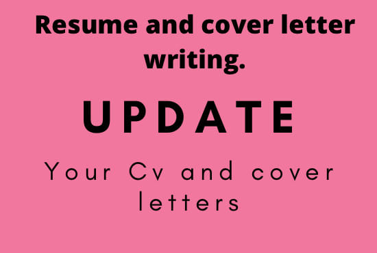 I will update your resume and cover letters