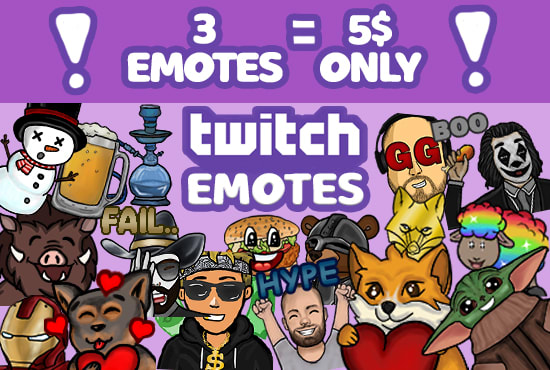 I will create custom twitch emotes and sub badges german english