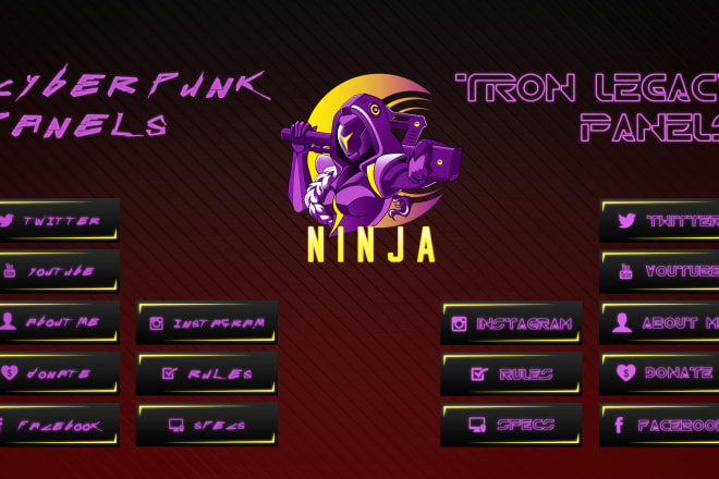 I will design animated twitch overlays, screens, logo, stingers
