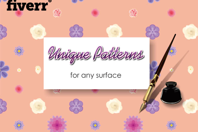 I will make an unique seamless pattern for any surface