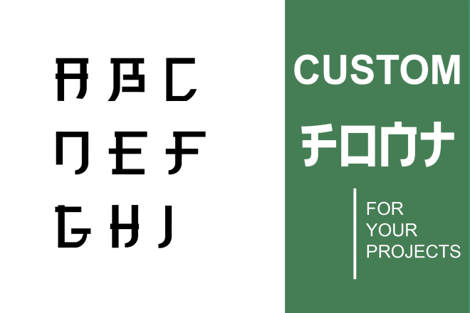 I will create a custom font for you to use it in your projects