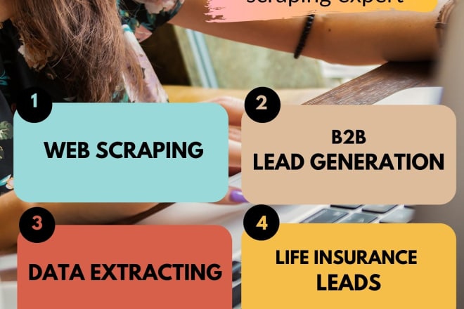 I will do web scraping, data extraction, generate life insurance leads, business leads