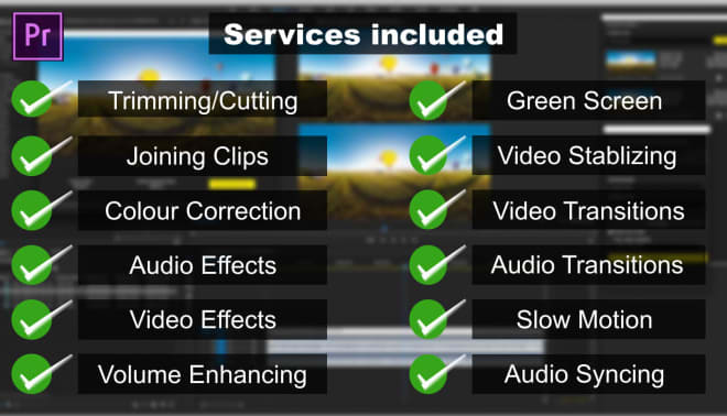 I will best video editing,video colour corrections