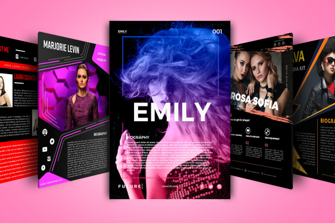 I will design electronic press kit link enabled epk media kit sheet