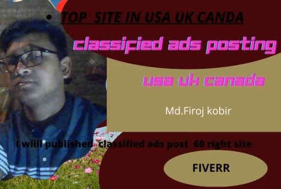 I will do classified ads posting for USA company right site in USA